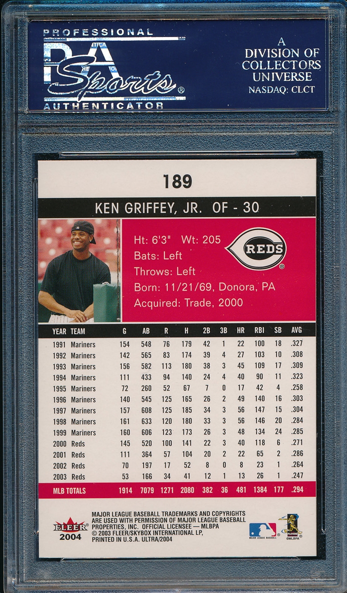 Players Showcase Image Gallery: Ken Griffey Jr. - Basic Set ...